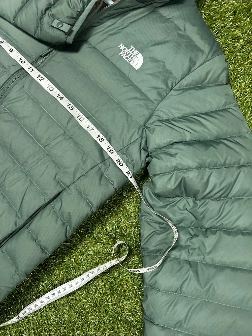 The North Face Men’s Sage Green Quilted Puffer Jacket